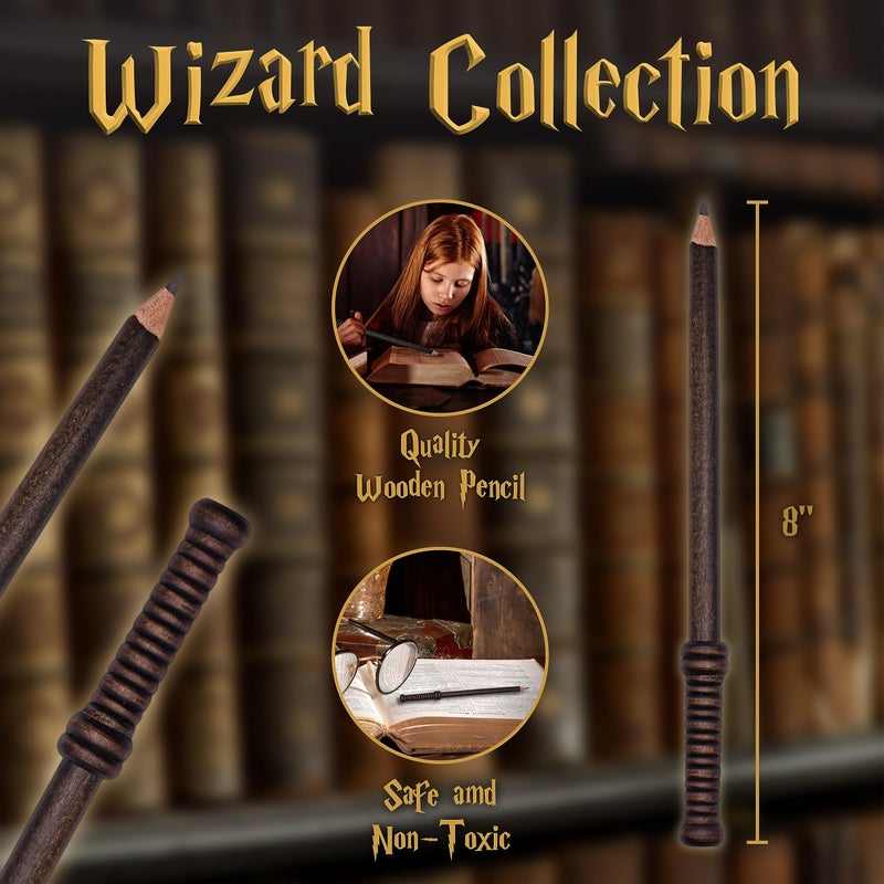 L LIFETIME Wand Pencils Wizard Party Supplies, Magic Theme Birthday Goody Bag Filler Favors for Teen Kids Tween Boys Girls School Rewards Gift 24 Pack - Image 2
